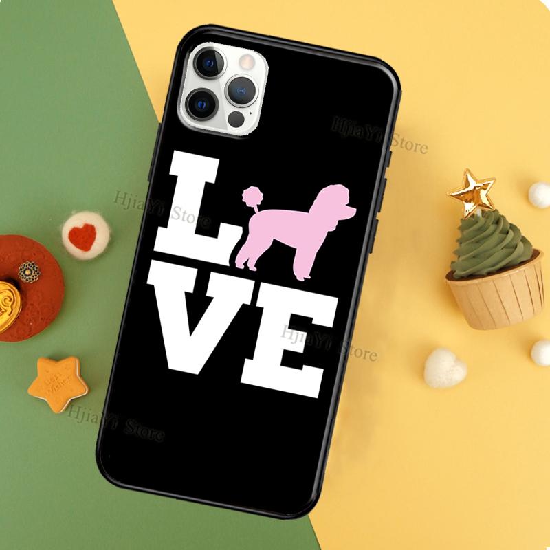 Cure Cartoon Poodle Coque Phone Case For iPhone 11 14 12 Pro Max 13 Pro XS MAX 6 7 8 Plus 5S SE 2020 X XR Cover