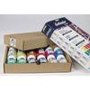 Peinture Tissus - Pébéo - Setacolor Set Initiation - Opaque Mat - 12 Flacons de 20 ml - Couleurs Modernes