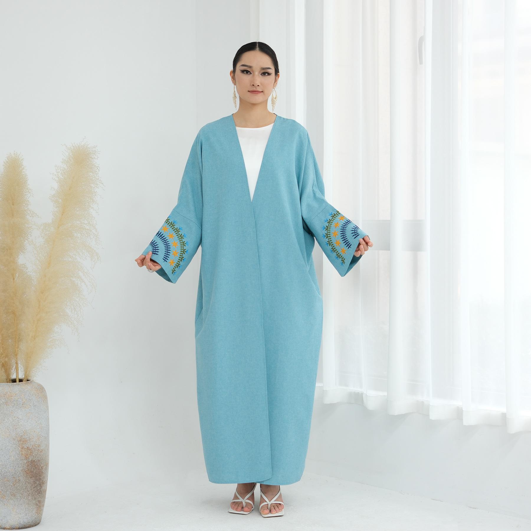 Plus Size Embroidered Cardigan - European and American Style 879 L