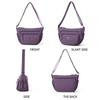 Casual Style Lightweight Dumpling Bag Waterproof Nylon Single Shoulder Bag Versatile Soft Crossbody Bag Daily Use