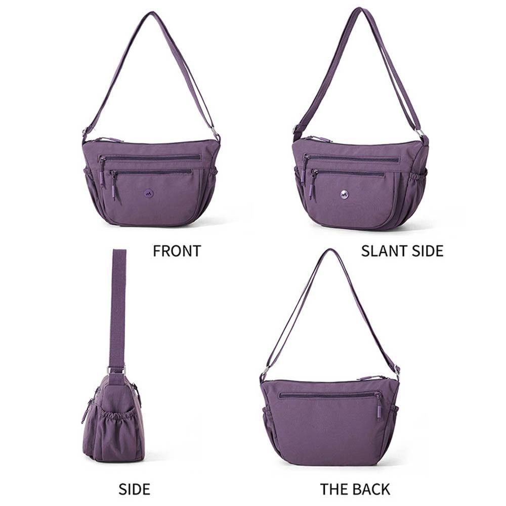 Casual Style Lightweight Dumpling Bag Waterproof Nylon Single Shoulder Bag Versatile Soft Crossbody Bag Daily Use