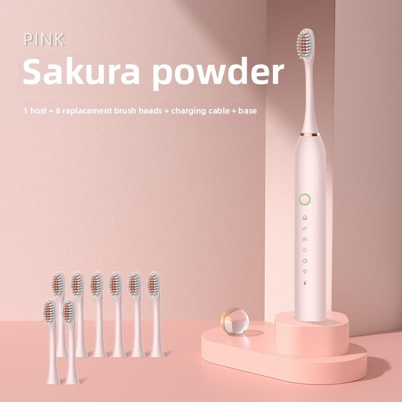 Electric Toothbrush Adult Bright White Automatic Charging Waterproof Sonic Soft Bristle Brush Men and Women Couple Children Set Toothbrush