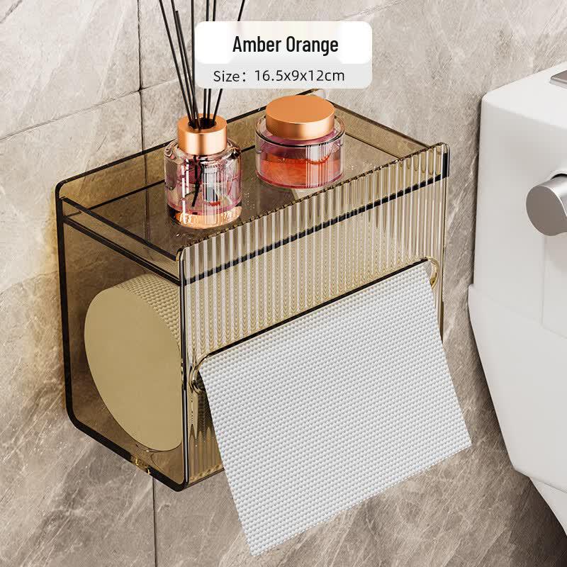 Jikemi Light Luxury Punch-Free Wall-Mounted Acrylic Tissue Box