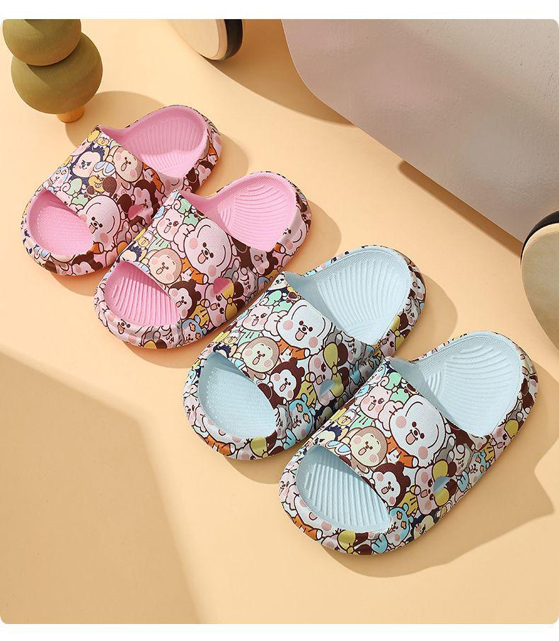 Babudou Kinder Sommerschuhe - Bedruckte Indoor-Sandalen für Kleinkinder und Kinder