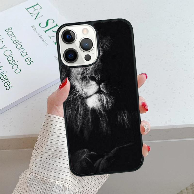 African Lion Big Cat Phone Case Cover For iPhone 17 Air 15 16 16e 14 13 Pro Max Coque 12 11 Pro Max For Apple PLUS Fundas