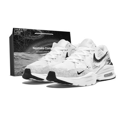 Air Max Fusion Amortiguación Ligeras Caña Baja Zapatillas de Running para Hombre Blanco Negro CJ1670-102(Equipo2031-)