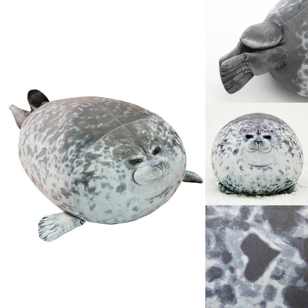 Large Chubby Blob Seal Plush Toy Animal Pillow Pet Soft And Cute Ocean Stuffed Doll Gift