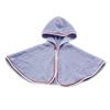 Crescendo Cape, Purple, 30cm Long, Made In Japan with Imabari Towels, Hooded Poncho, Fluffy Material