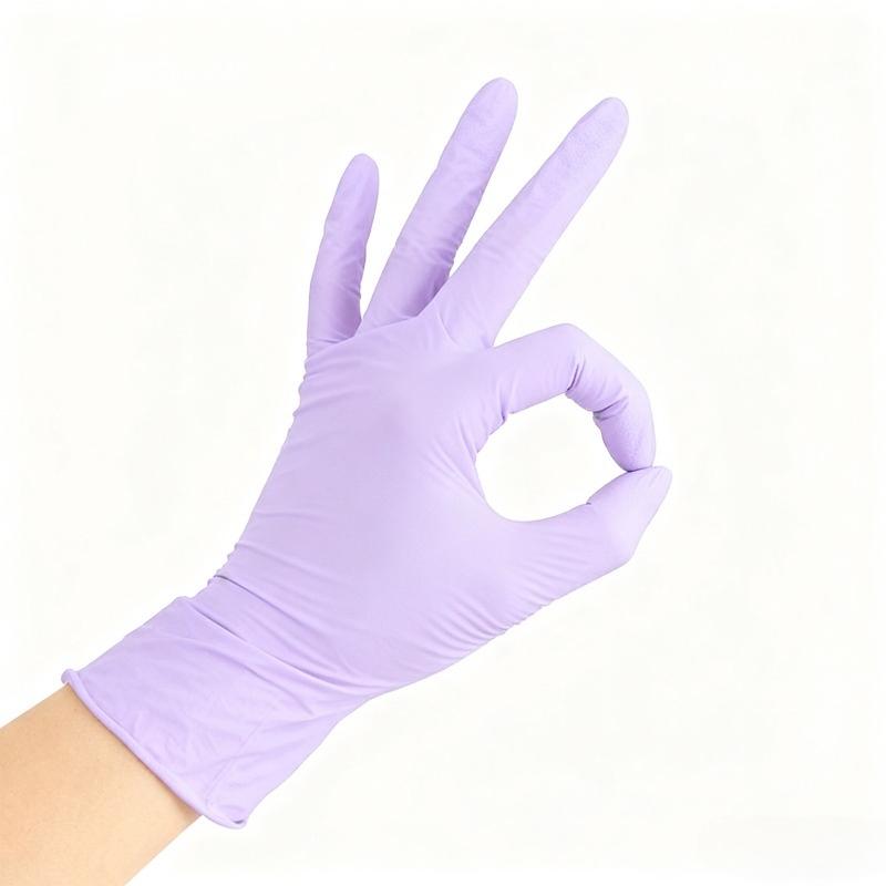 20/50/100PCS Disposable Purple Nitrile Gloves Suitable for Kitchen Food Processing Salon  Manicure Household Cleaning Gloves