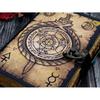 Leather Journal Alchemy Scroll Ouroboros Journal Circle of Transmutation Book For Men Women Traveling Sketchboo Blank Spell Book of Shadows