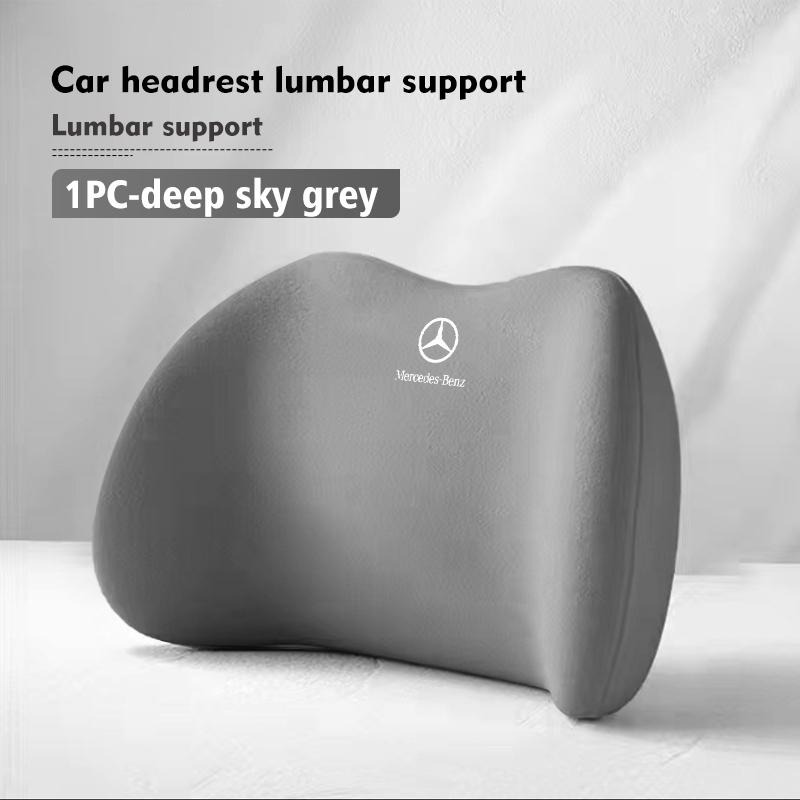TPSHK1 2025 Hot For Benz Car Seat Back Pillow Headrest Neck Cervical Lumbar Support For Mercedes Benz CLK GLC W212 C200 C300 W203 W204