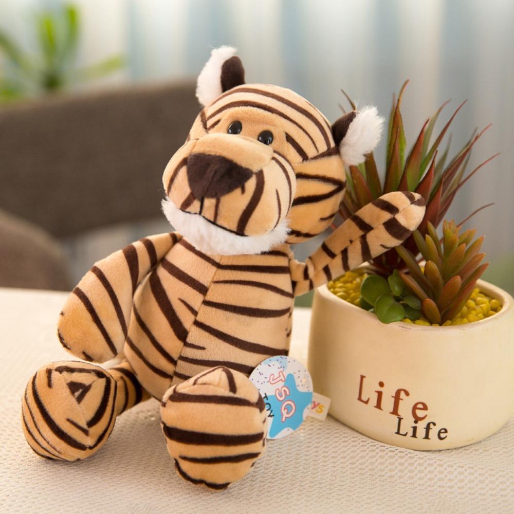 Lion Monkey Plush Stuffed Toy Simulation Forest Animal Doll Giraffe Plush Toys  Boys Girls