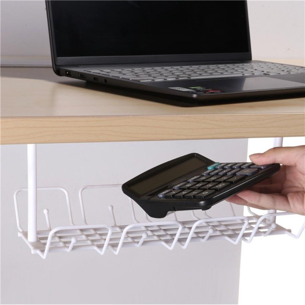 Under Desk Cable Management Tray Organizer Multi Purpose Plastic Wire Storage Box Rack Shelf Computer Monitor Power Strip