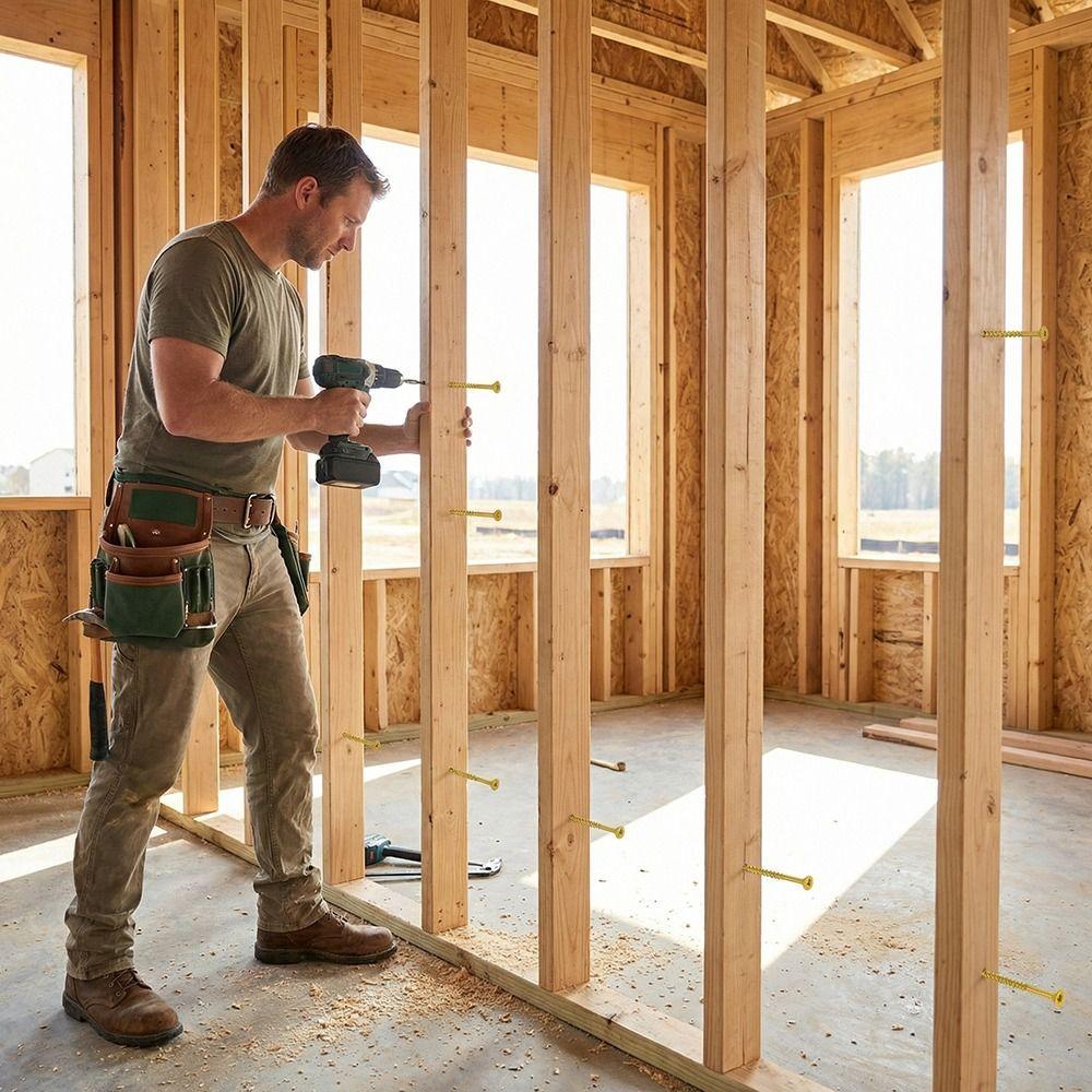 T 25 Star Drive Deck Screws Epoxy Coated Flooring Nails Self-Drilling Wood Screws  Deck Building