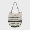 Stripe Net Bag (Ivory & Black)