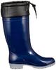 Achilles OGB 0010 Rain Boots, Made in Japan, Oil-Resistant, Cold-Weather, with Opening Cover, 2E, Unisex, Navy, Size 24.5 cm