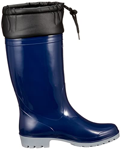 Achilles OGB 0010 Rain Boots, Made In Japan, Oil-Resistant, Cold-Weather, with Opening Cover, 2E, Unisex, Navy, Size 24.5 Cm