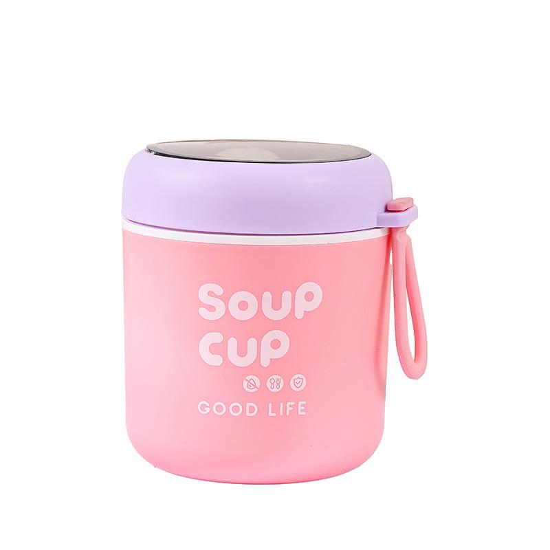 Compact Sealed Soup & Snack Cup - Kids Lunch Box, Student Bento Box, Food Grade Small Container