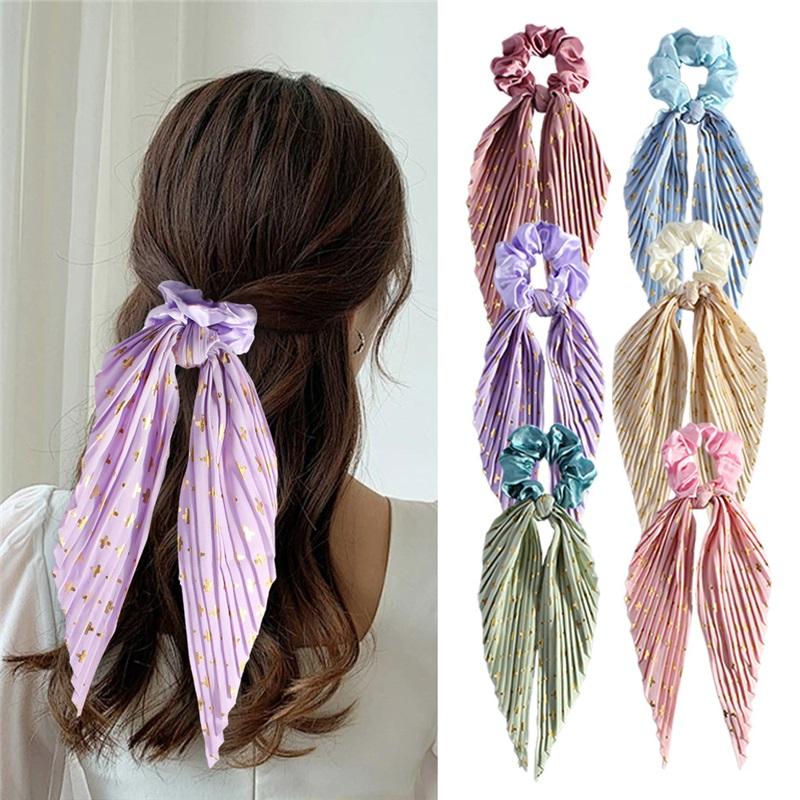 Handmade Crease Cartoon Ribbon Hair Band