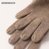 BOHOBOCO Women's 100% Cashmere Rose Gloves