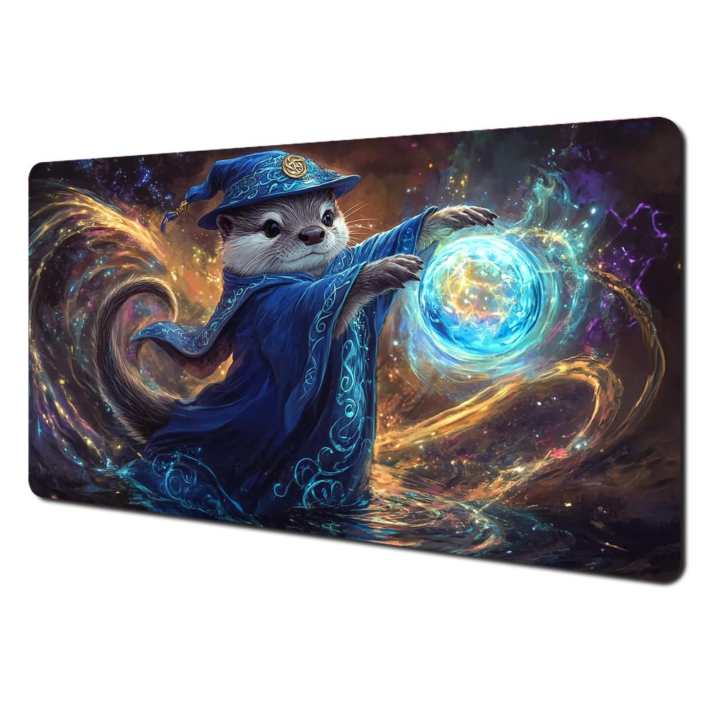 AntiSlip Stain Proof PTCG PlaymatRamen Art Card Game Mat Durable Gaming Desk Pad for Players