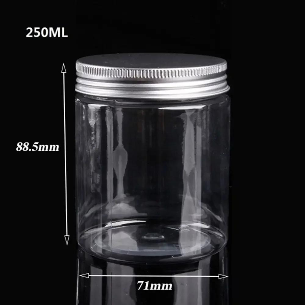5ML-500ML Dark Brown Refillable Bottle Portable Glass Split Bottle Circular Tea Face Cream Bottle Travel Cosmetic Container Can