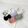 Mode Vintage Handtaschen Damen Herbst Winter Cord Unterarmtasche Reißverschluss Schulter Kleine Taschen Weiblich Weich Lässige Clutch Handtasche