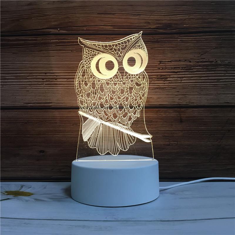 Acrylic 3D Night Light - Custom Table Lamp with Logo, Ideal for Events & Christmas Gifts