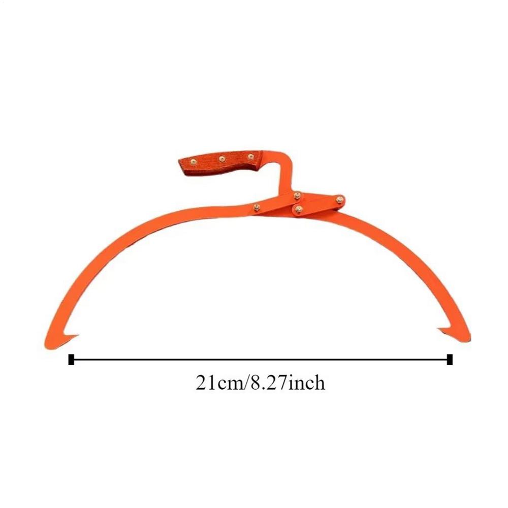 Lumber Skidding Tongs Heavy Duty Metal Claw Log Carrying Tool For Fireplace Firewood Camping Wood Handling Lifting Dragging