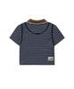 ADSB ANDERSSON BELL Shirring Binding Stripe Collar Top Atb1559W(Blue)