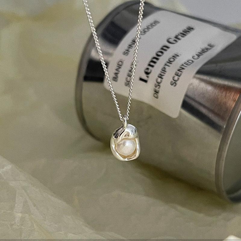 New 925 Silver Necklace Simple Personality Charm Pendant Choker Birthday Gift for Women Exquisite Jewelry