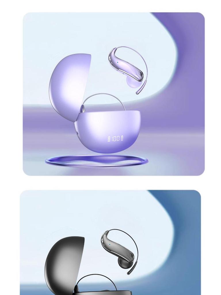 Bluetooth Over-Ear Headset with AI Translation - YYK-Q110 Wireless Open-Ear Memory Steel Wire