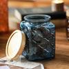 Modern Colored Transparent Glass Sealed Jar Home Coffee Beans Tea Kitchen Grains Dry Goods Storage Bottle Food Storage Container