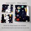 "Smiling Teeth Pattern" Bedding Duvet Cover Sets Duvet Covers Pillowcases Gifts (1 * Duvet Cover 2 * Pillowcases, Without Duvet Insert)