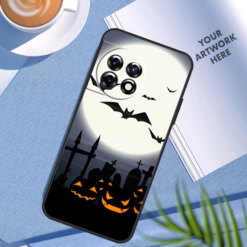 Gothic Horror Bats Full Moon Case For OnePlus Nord CE 3 Lite 2 2T N10 N20 OnePlus 12R 10T 9RT 10R 8 9 10 Pro 11 12 Cover