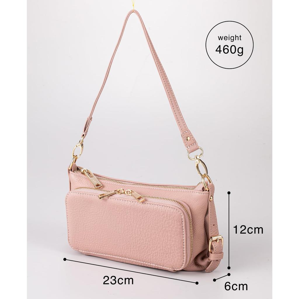 BAG since Imai Bag QUAY Wallet Genuine Leather Shoulder 44460NN [IMAI 1977] Pouch, Bag, Women's, (Taupe)