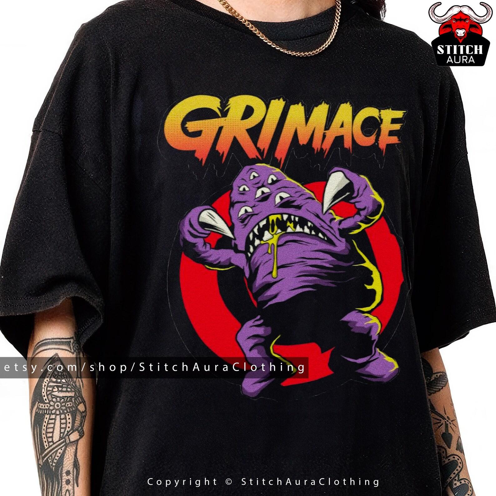 Retro Vintage Grimace Shake Shirt Funny Tik Tok Trend Meme,Grimace Survivor Appareal,HBD Grimace Hilarious Tshirt,Happy Birthday Grimace Tee S