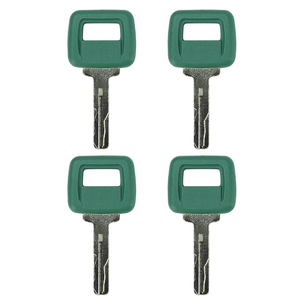 4PCS 11039228 Ignition Keys Compatible With Vol-Vo Loaders And Articulating Haul Trucks A20C A25C A30C A35C A40 DA25D DA30D A35D A40D Green