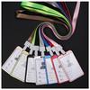 Fashion Card Cover Women Lanyard Aluminum Alloy Work ID Card Holder Business Work Card ID Badge Holder Metal Bags Case