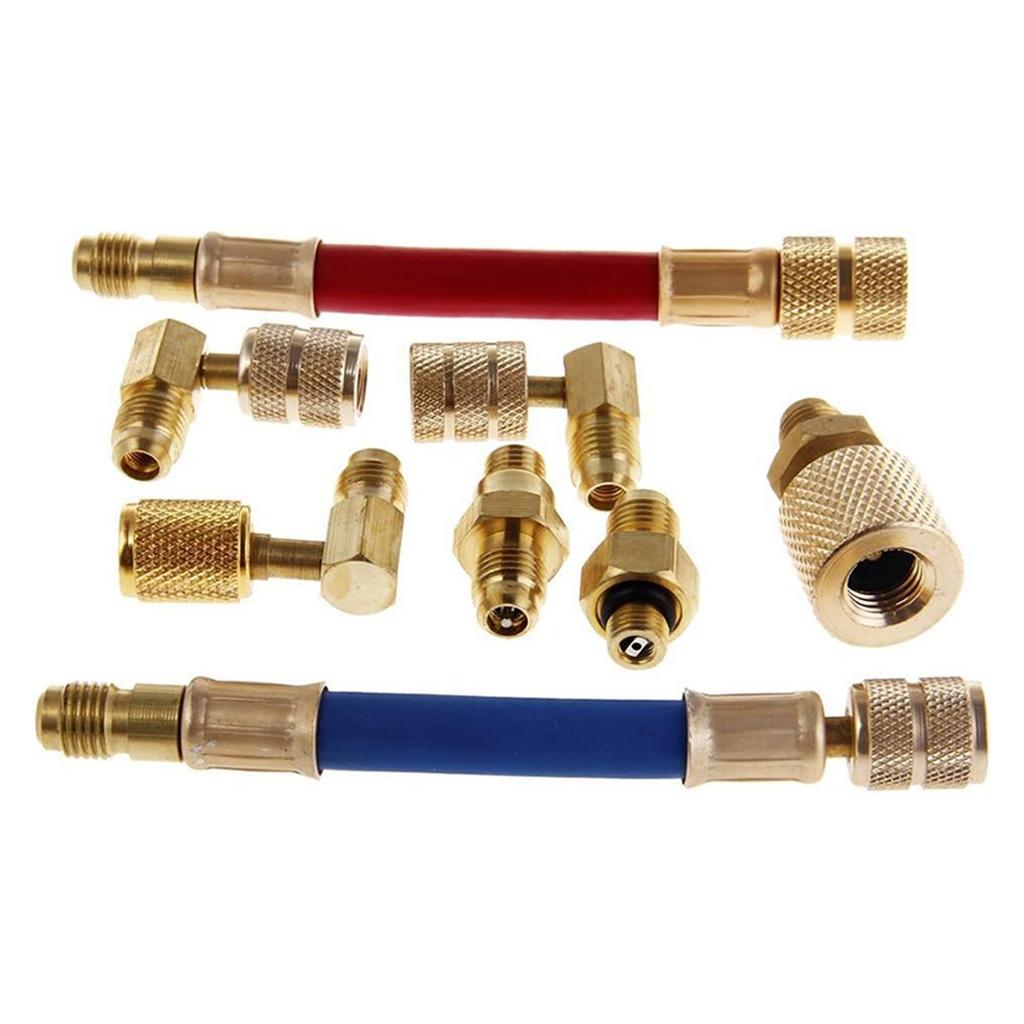 Convenient 90-Degree Adapter R134A R12 Car Air Conditioner Refrigeration Converting Adapter Perfect for Better Cooling