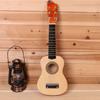 Gitarre aus Massivholz für Kinder, verstellbare Saitenknöpfe, Musikinstrument, Spielzeug, Spielaktivität