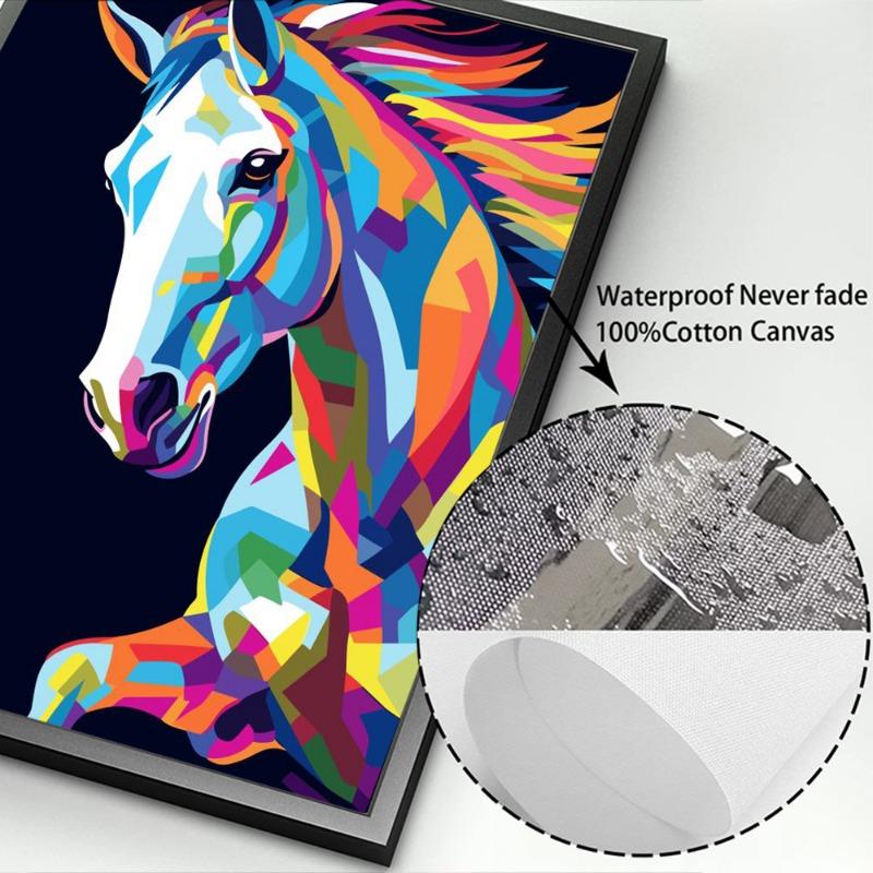 Abstrakt Bunte Wildtiere Leinwandmalerei Oktopus Katze Affe Löwe Graffiti Pop Art Poiters Wandkunst Wandbild für Heimdekoration