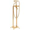 Freestanding Bathtub Faucet Stainless Steel 99.5 Cm Golden
