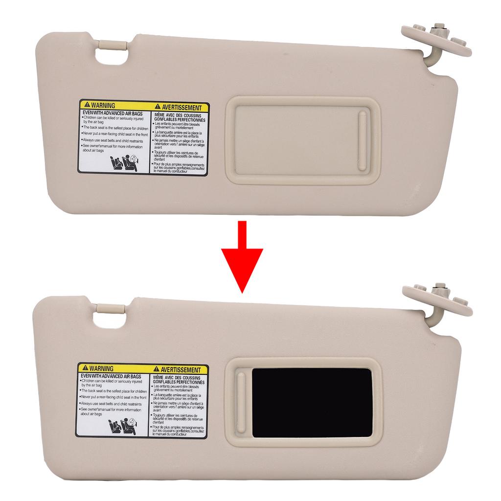 Front Right Passenger Side Sun   with Makeup Mirror Sun Blocking Elegant for   2004 to 2005