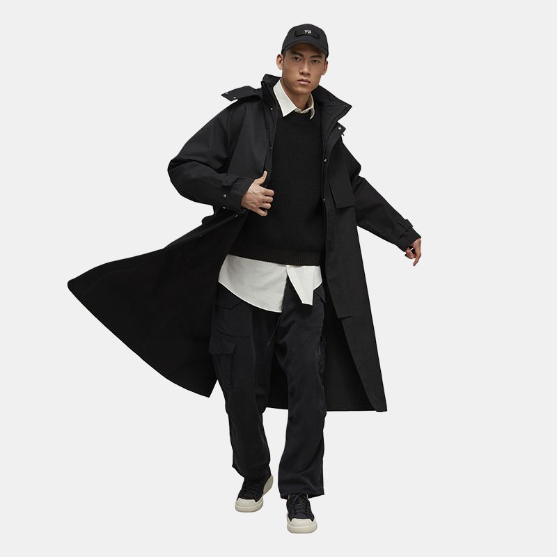 Y-3 Utility Crew Autumn Winter Knit Sweater Men Sweater Black 39-H63084