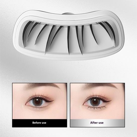 1 Set Lower Eyelash Stamp Eyeliner Kit Waterproof Smudge-Proof Sweat-proof Eyeliner Pen Long Lasting Bottom Lash Stamp Beginner