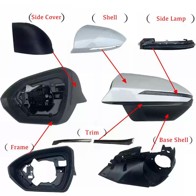 1 BUC Piese Oglindă Laterală Pentru Hyundai Tucson L -24 Ansamblu Oglindă Retrovizoare Exterioară Lentilă Carcasă Semnalizator Carcasă Inferioară Cadru C