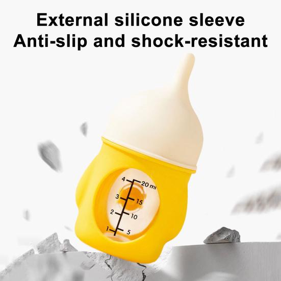 Biberini da 20ML per Cuccioli con Tettarella in Silicone Anti-soffocamento per Gattini, Cuccioli e Piccoli Animali