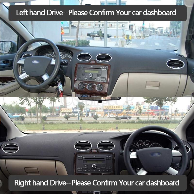 High-quality leather instrument panel protection pad and light-proof pad for Ford Focus MK2.5 2004-2010 car styling accessories