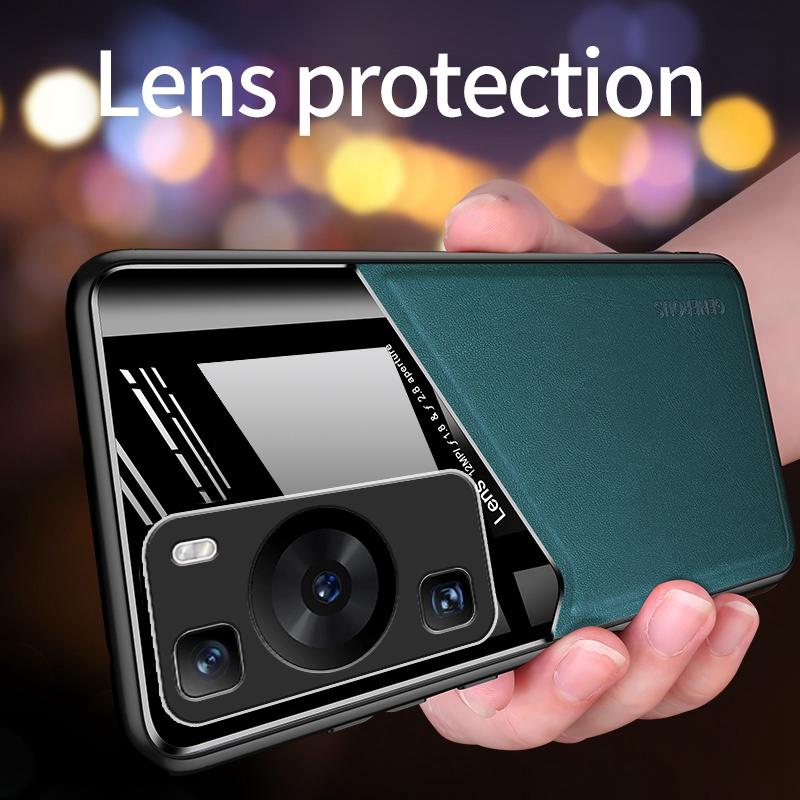 Case For Huawei P20 P30 Lite P40 Pro Plus Luxury Leather Phone Case For Huawei P60 P50 Pro Magnetic Silicone Protection Cover